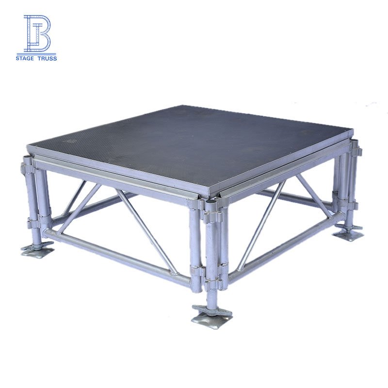 18mm wooden anti-skid platform adjustable aluminum alloy leg assembly stage