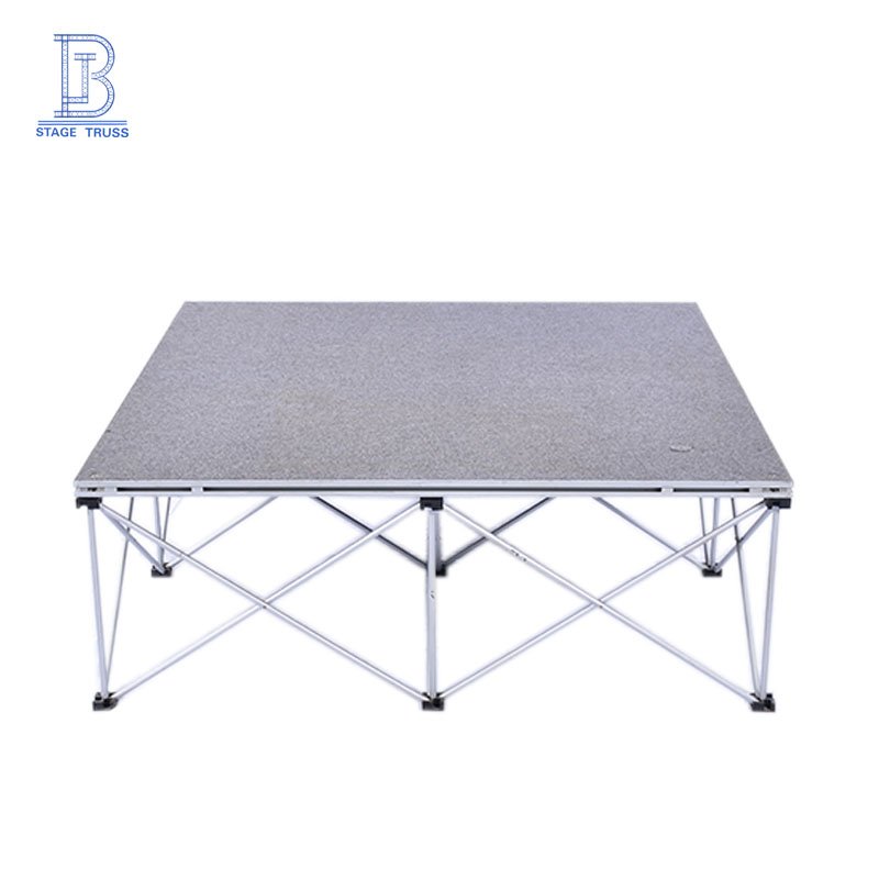First-generation 4 foot*4 foot durable plywood portable stage aluminum alloy spider leg lift