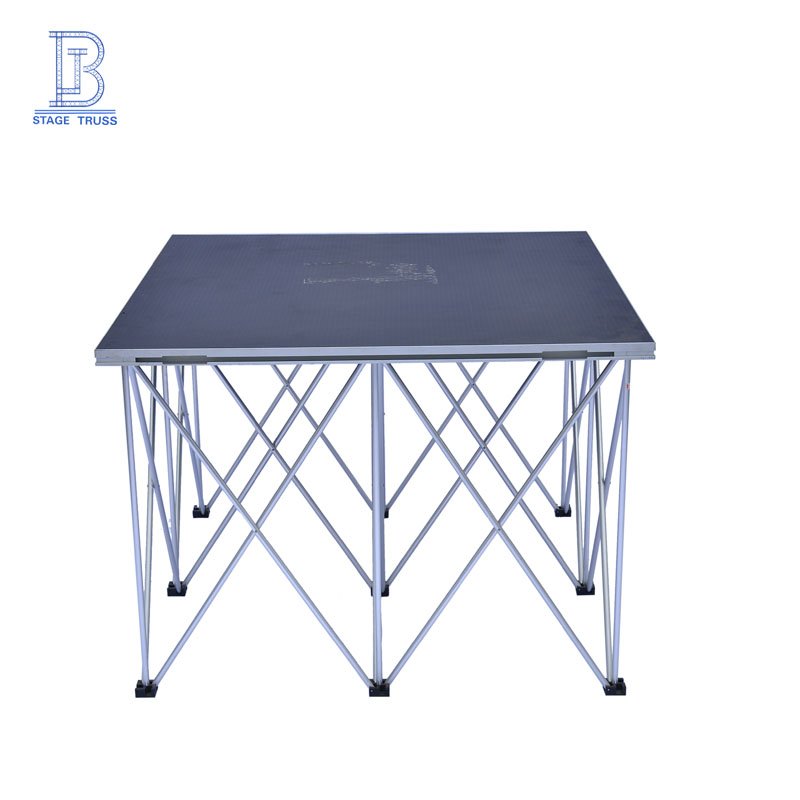 The second generation of durable plywood portable aluminum stage folding leg lift