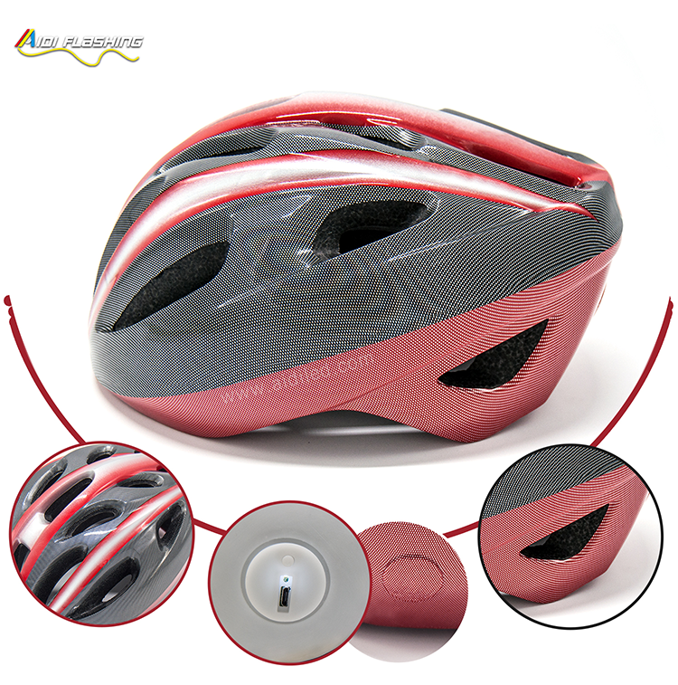 -Led Light Up Smart Helmet For Bicycle Riding Aidi-s18-shenghong-4