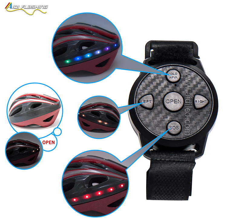 -Led Light Up Smart Helmet For Bicycle Riding Aidi-s18-shenghong-3