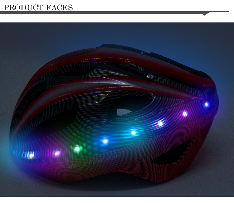 -Led Light Up Smart Helmet For Bicycle Riding Aidi-s18-shenghong-5