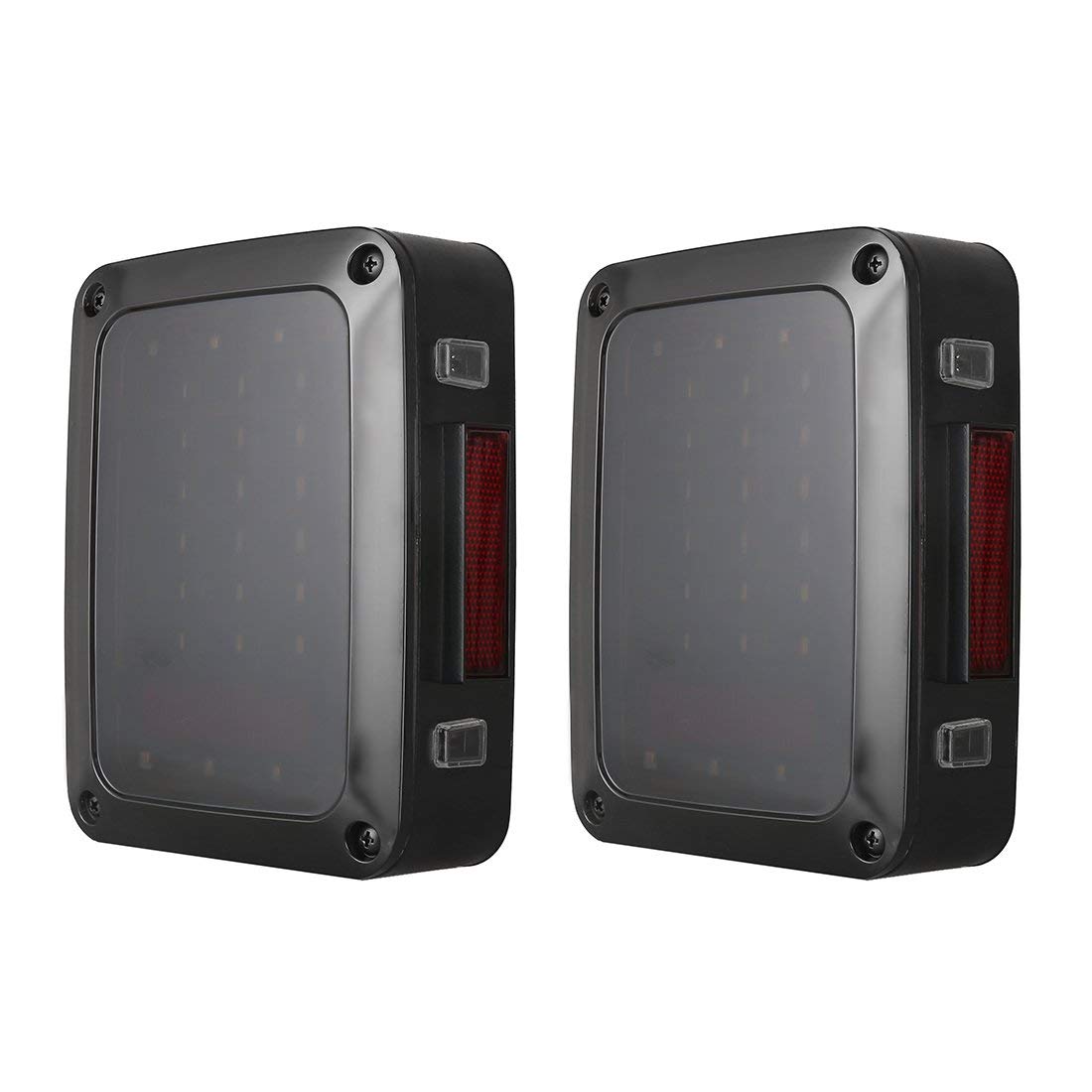 Jeep Jk Led Tail lights Smoked With DRL  Turn Signal Brake Reverse Function