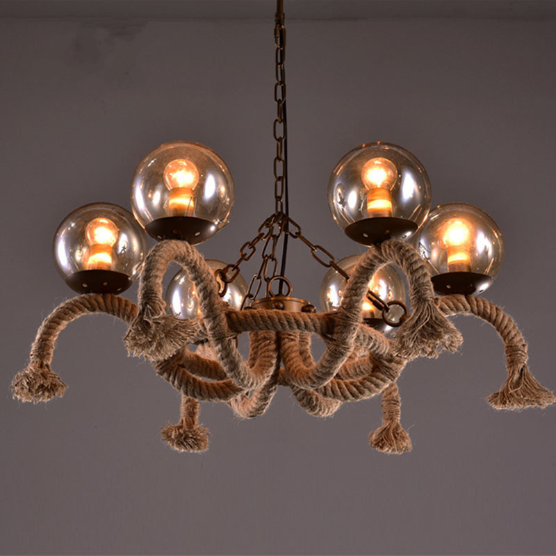 MS13-06  Vintage Brass Copper Iron Hanging Large Golden Rustic Pendant Light