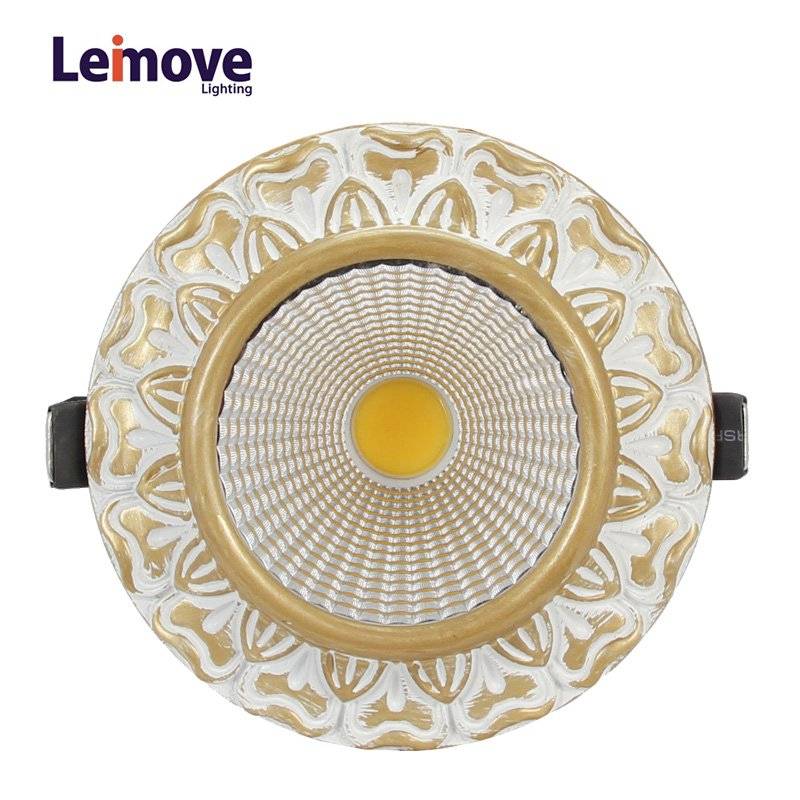 Leimove Energy-Saving LED Zinc Alloy Decoration Living Room Home Indoor light  LM8019 matte gold