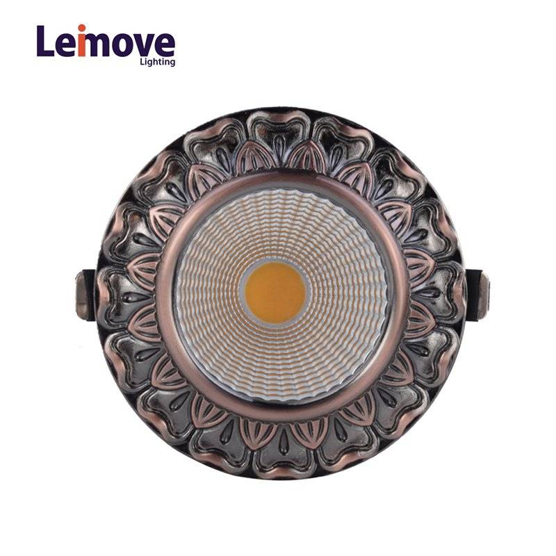 Decorative 10w Led Cob Down light  LM8019 Copper