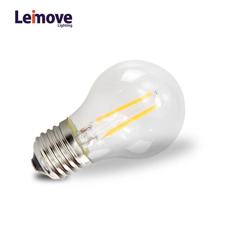 AC110V 2W E27 Glass LED Filament Bulb  LM-G50 2W