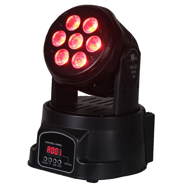15W Moving Head Light 7PCS 6 In1 LED Wash SL-1005-6IN1