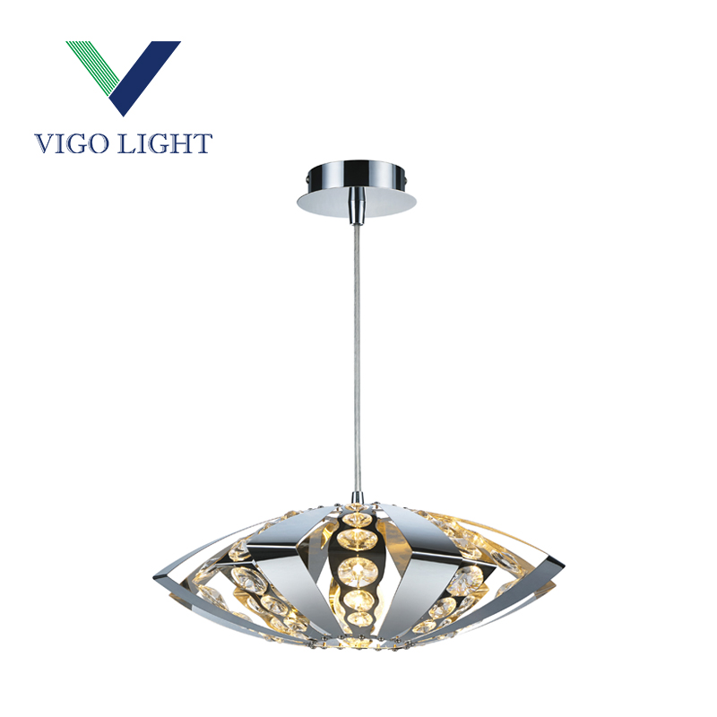 Crystal stainless steel pendant lamp E27