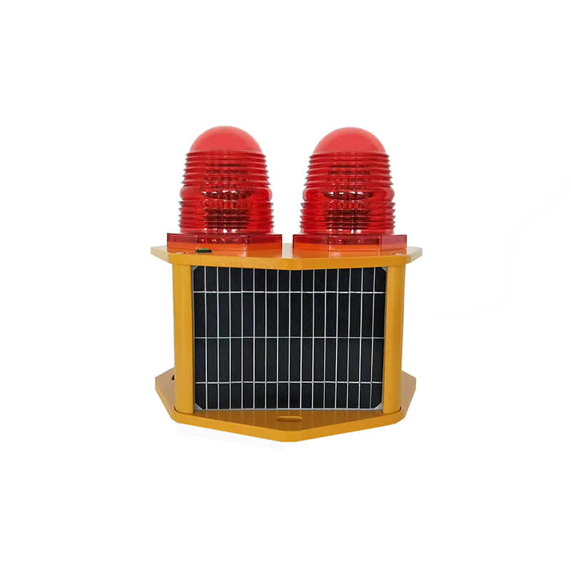 Solar Aviation Obstruction Light Low-intensity Type B Double LED ICAO Certified CS-810/T