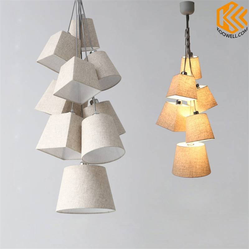 KE003 Modern Fabric Ceiling Light for Dining room,Hotel and Living room