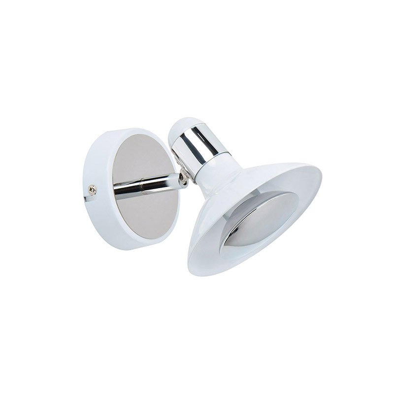 LED spotlight with Gu10 5W  indrect bulb,in White and Chrome color