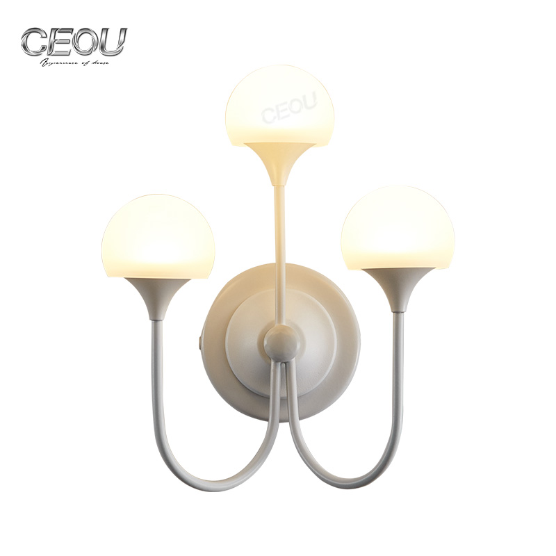 Mushroom shaped fancy high transparency led wall lamp CB1026