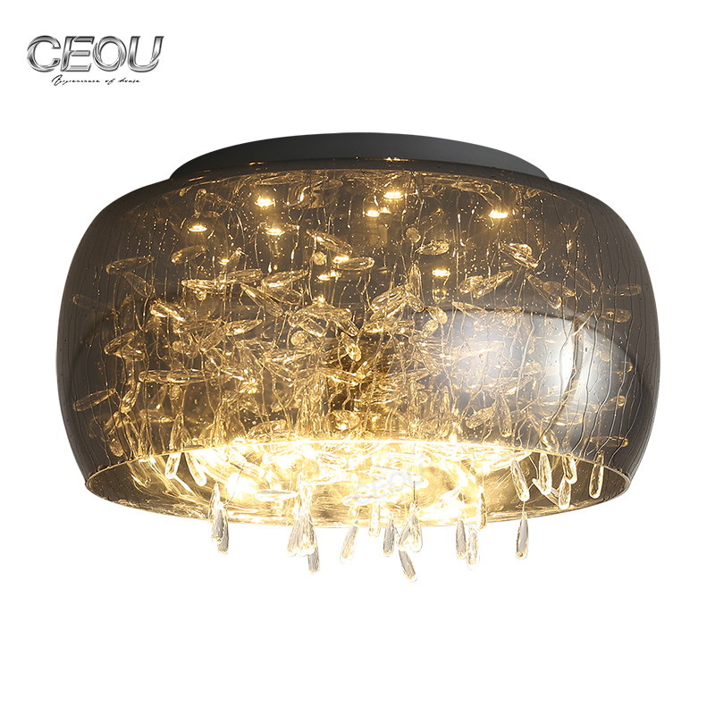 Hot sell round glass sahde ceiling light CX1024