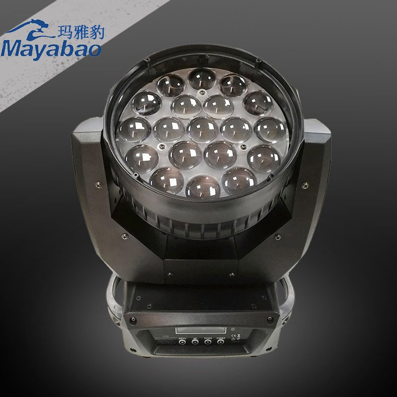 Mini led wash moving head 19x12w RGBW 4in1 zoom led moving head wash for sale