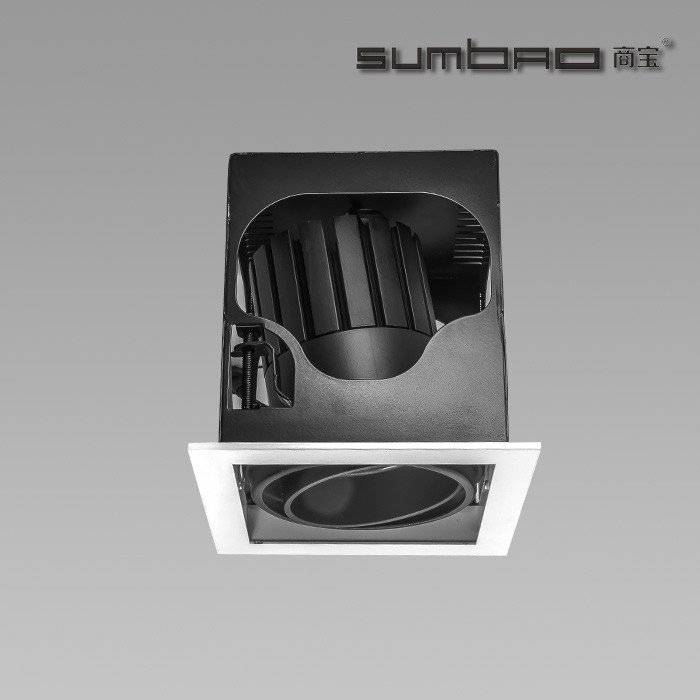 DW028-1SUMBAO Single-Head LED luminaires10W/18W Square trim Which are ideal for retail accent lighti
