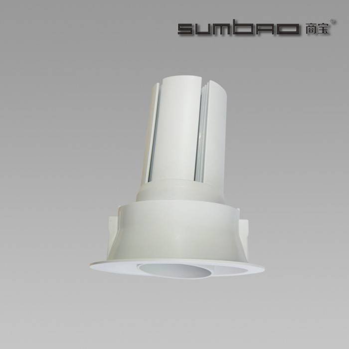 DW085 SUMBAO Professional LED COB Round Trim 24W Recessed Spotlights for High End Retail Shops, Resi