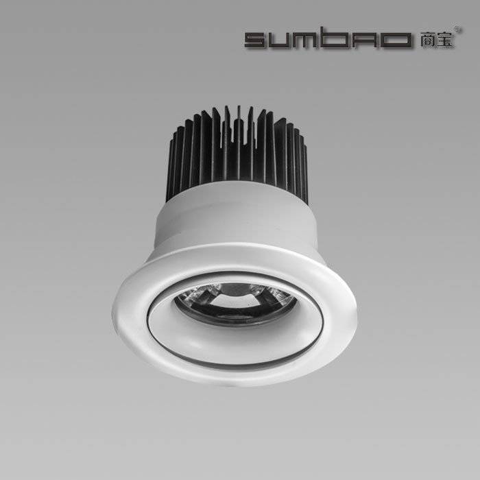 DW065 SUMBAO Professional Round Trim 18W  Recessed Spotlights for High End Retail Shops, Residences 