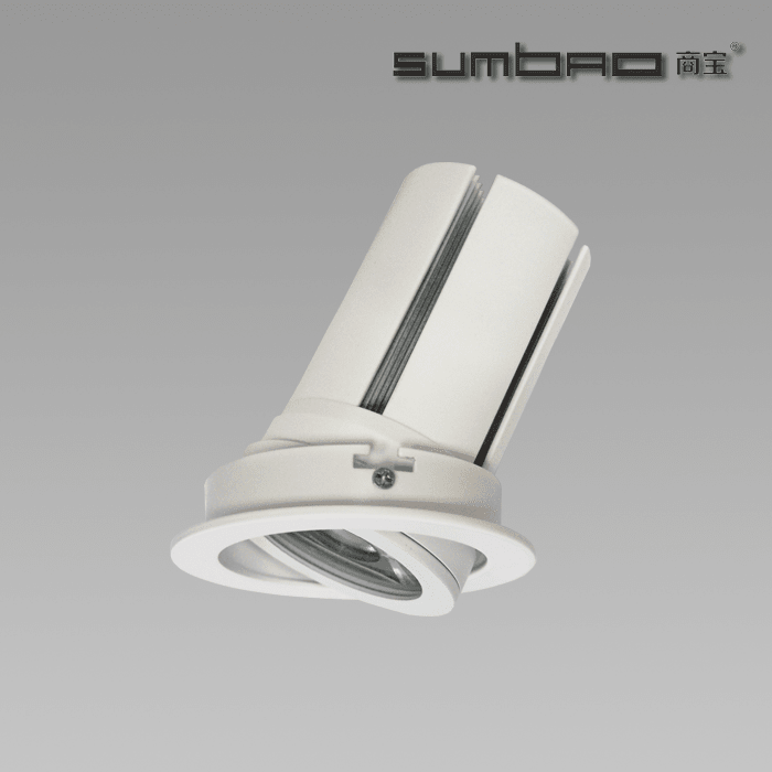 DW076-  SUMBAO Professional Round Trim 24W Recessed Spotlights for High End Retail Shops, Residences