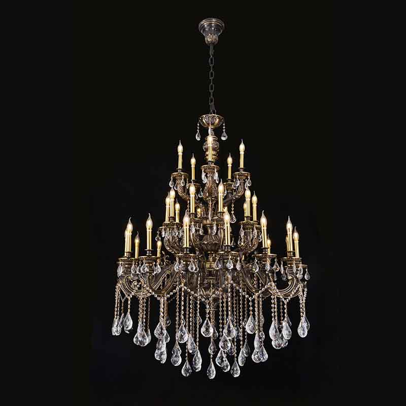 Luxurious Crystal Chandelier Candle  Pendant Lamp Living Room Ceiling Lighting for Dining Hallway En