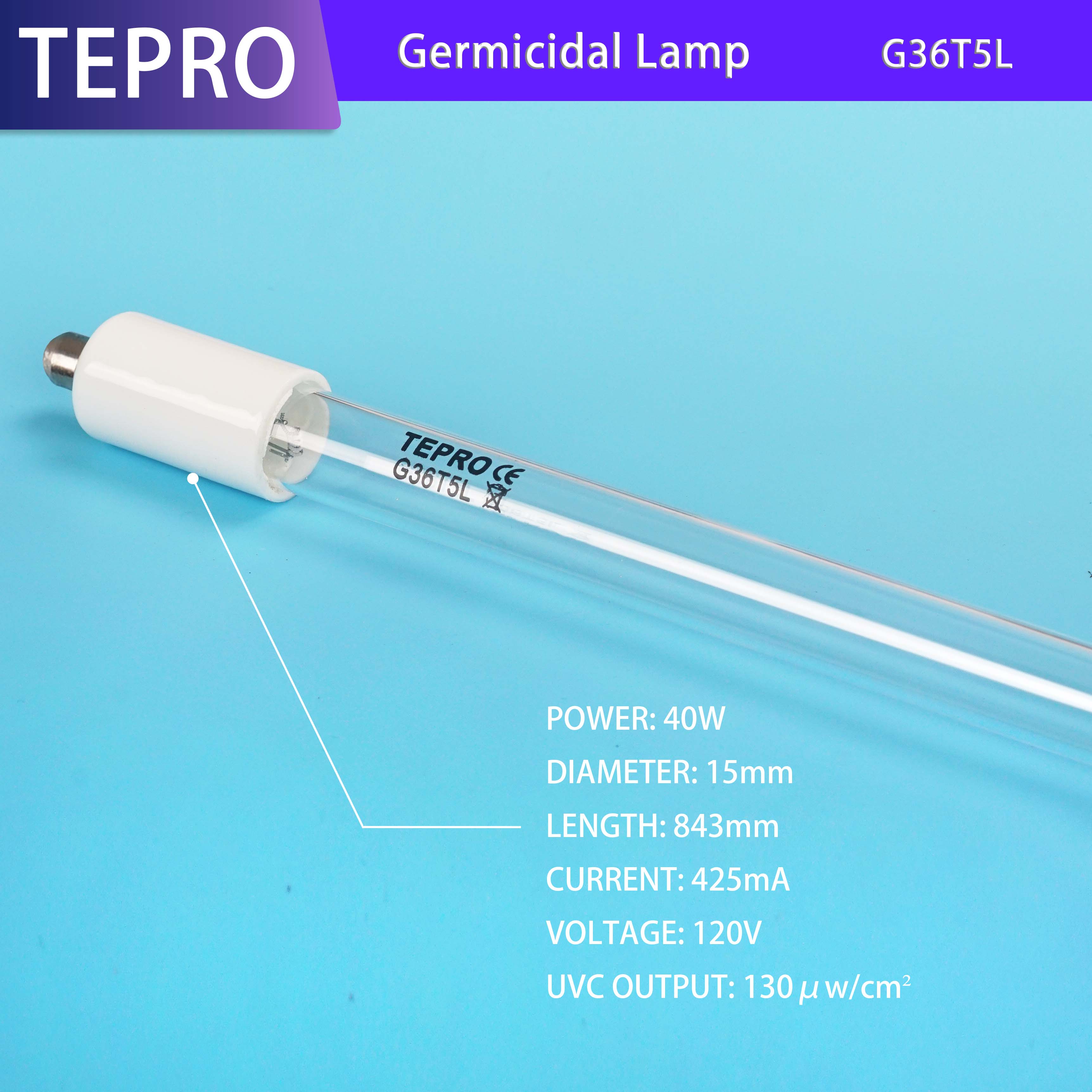 425mA Replacement UV Lamp G36T5L