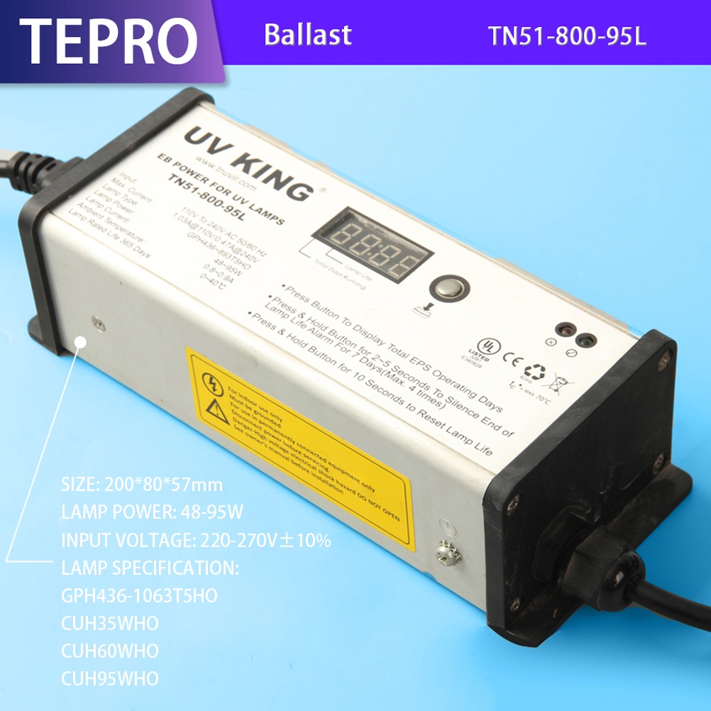 T5 Germicidal UV Lamp Driver Ballast TN51-800-95L