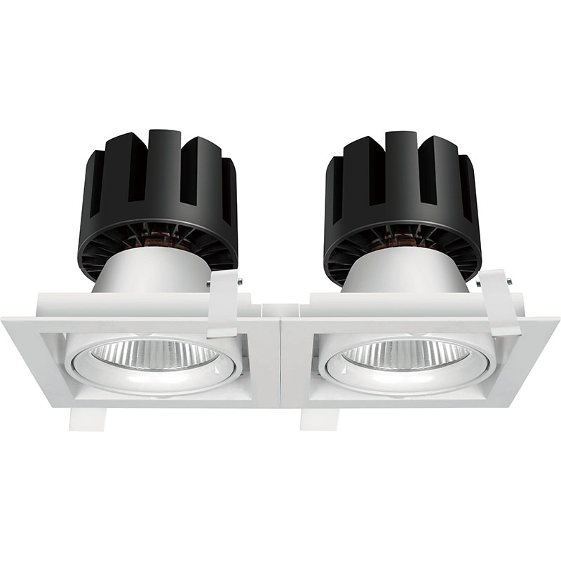 Square LED down light/grille light  fitting led downlights 207021-2 MAX 80W