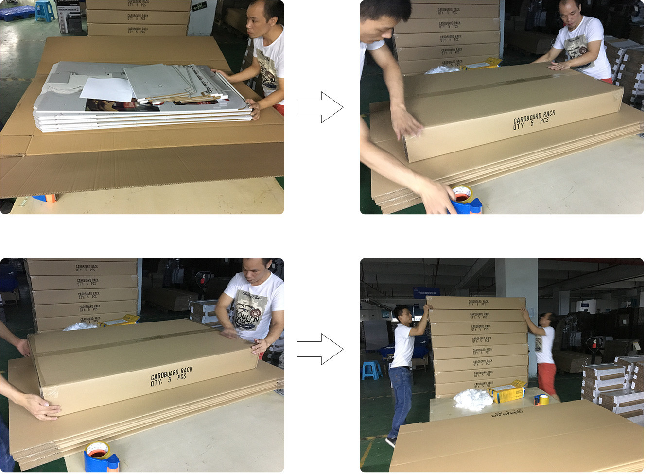 SAFEKA -Custom Printed Fsdu Cardboard Floor Display Retail Product Stands-3