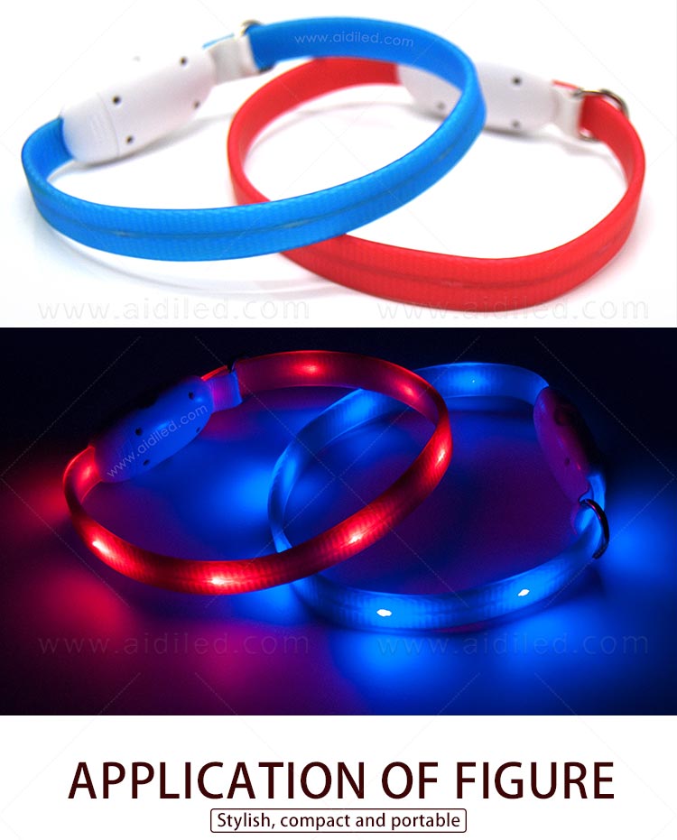 AIDI-Professional Waterproof Light Up Dog Collar Dog Collar With Light-5