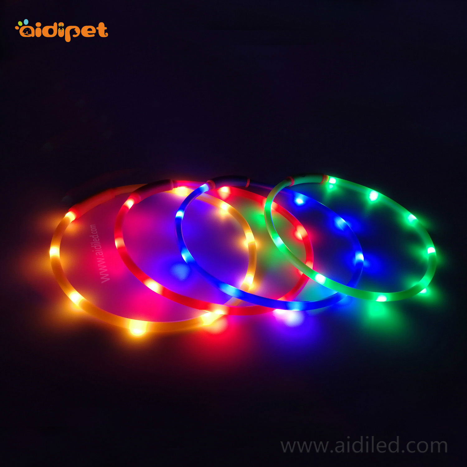 AIDI-High-quality Waterproof Light Up Dog Collar | Rechargeable Pet Collar-1