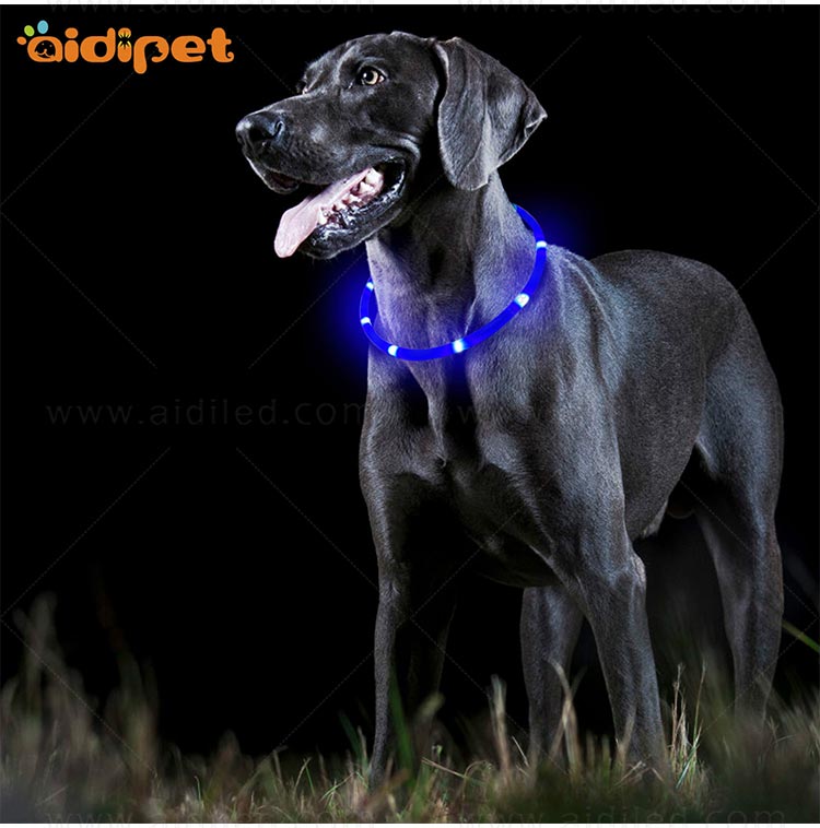 AIDI-High-quality Waterproof Light Up Dog Collar | Rechargeable Pet Collar-12