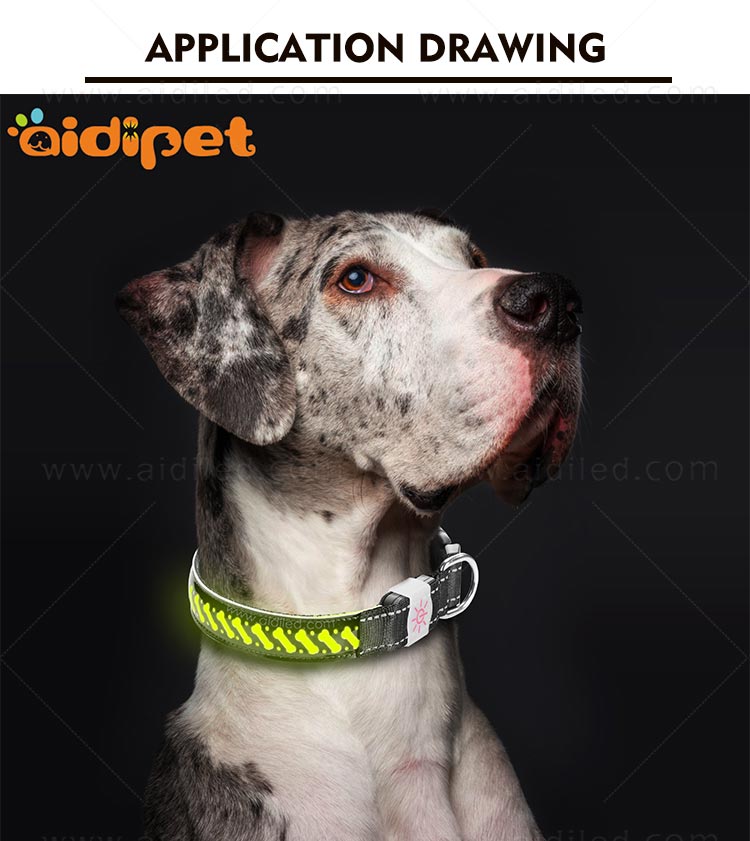 AIDI-Rechargeable Flashing Dog Collars LED Pets Collar-10