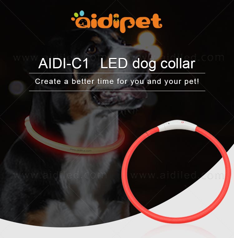 AIDI-Dog Collar Lights Waterproof Manufacture | Aidi-c1 Led Dog Collar-2