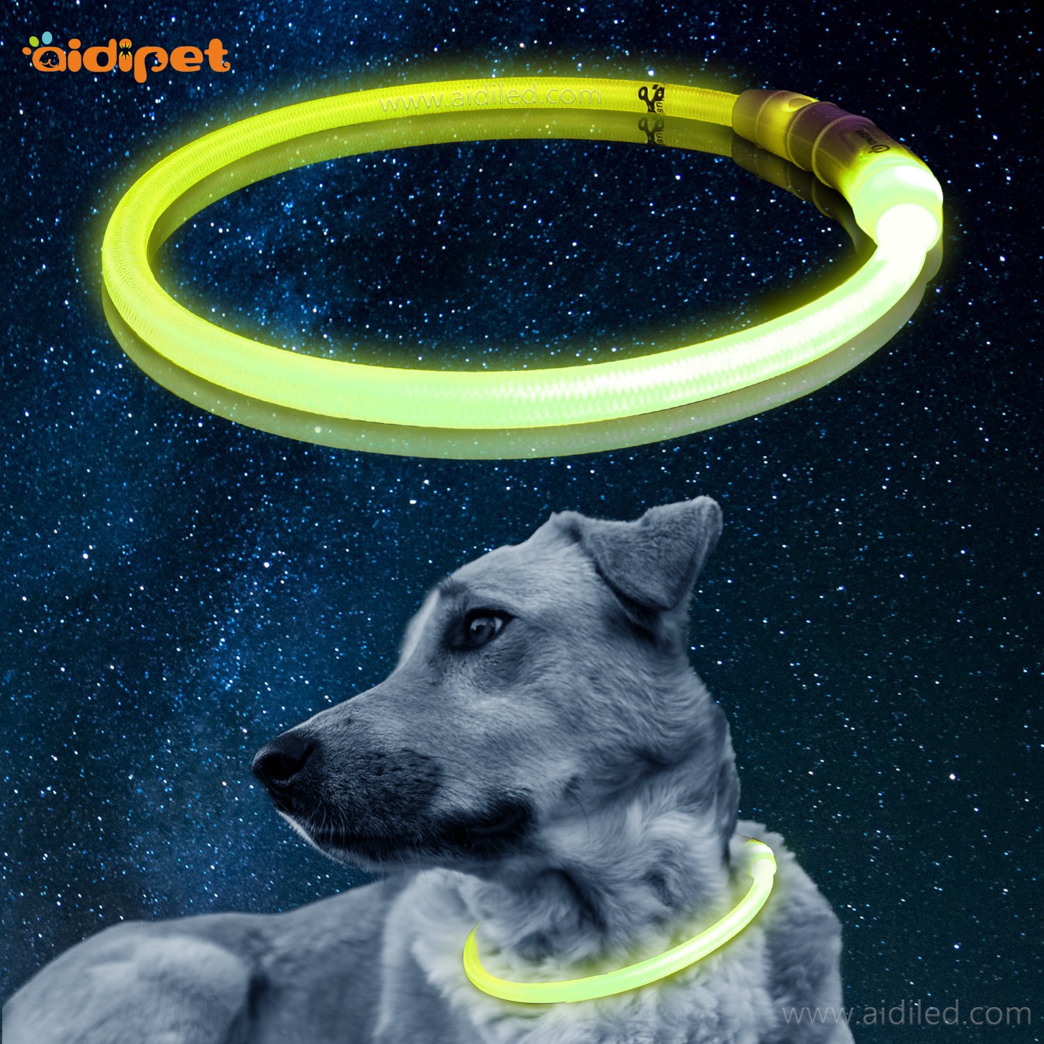 AIDI-Dog Collar Lights Waterproof Manufacture | Aidi-c1 Led Dog Collar-6