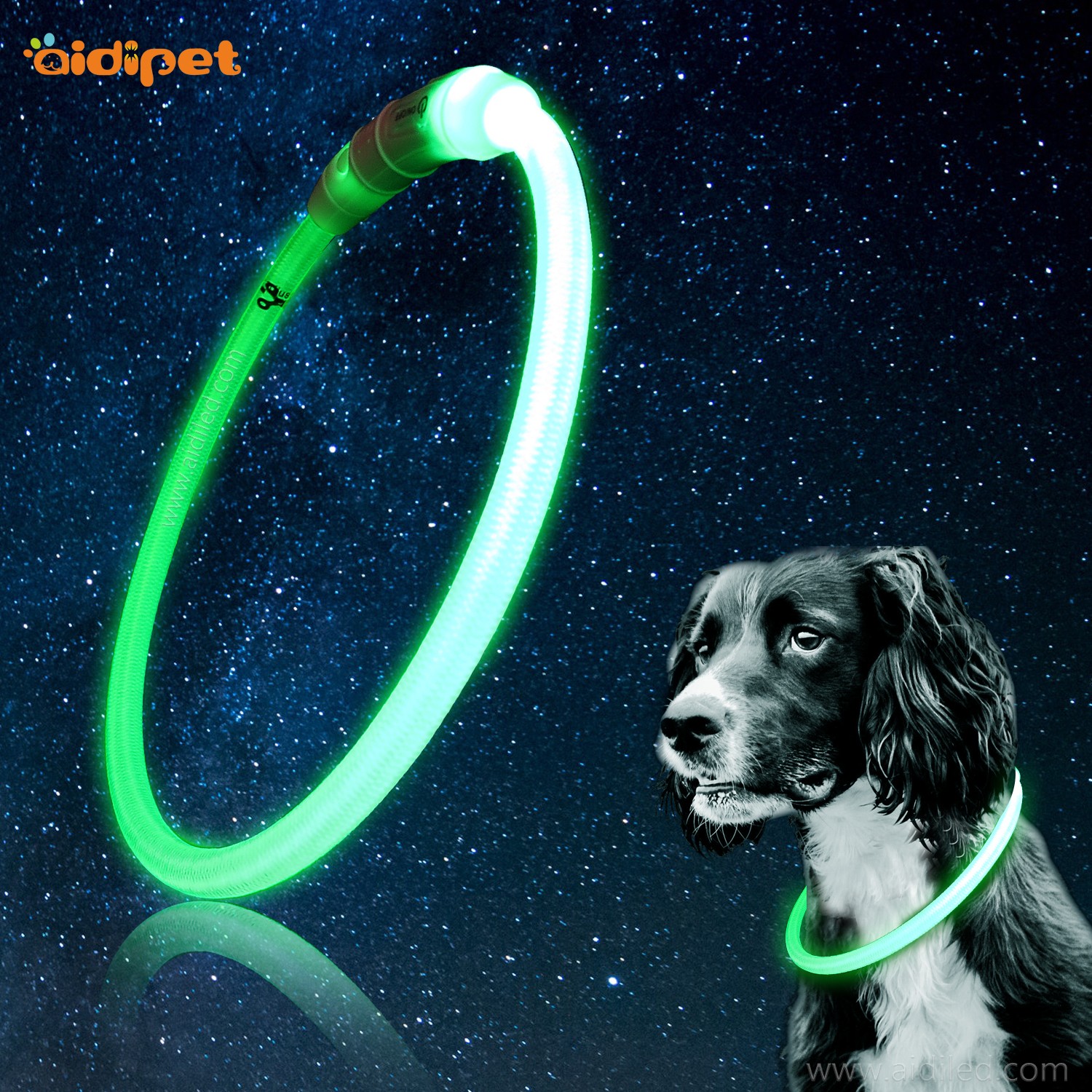AIDI-Dog Collar Lights Waterproof Manufacture | Aidi-c1 Led Dog Collar-7