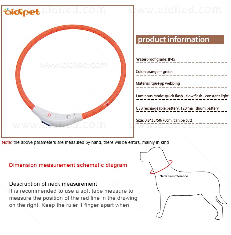 AIDI-Professional Flashing Dog Collar Light Small Dog Collar Light Supplier-8