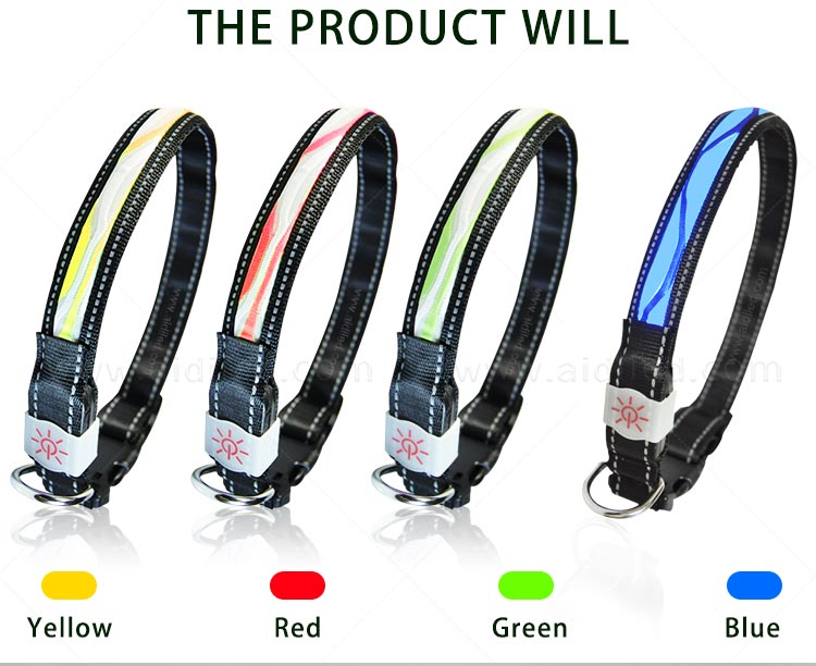 AIDI-Find Light Up Dog Collar Rechargeable Led Nylon Dog Collar-6