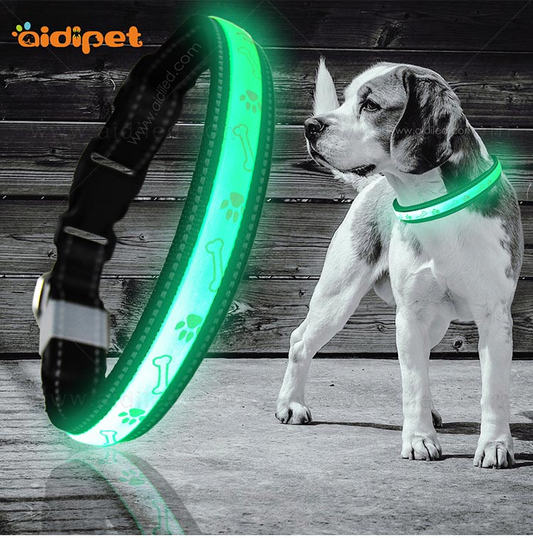 AIDI-Best Led Dog Collar Waterproof Custom Logo LED Dog Collar-2