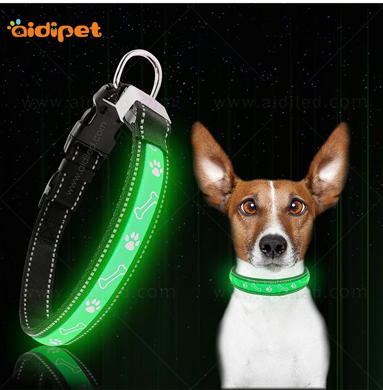 AIDI-Best Led Dog Collar Waterproof Custom Logo LED Dog Collar-7