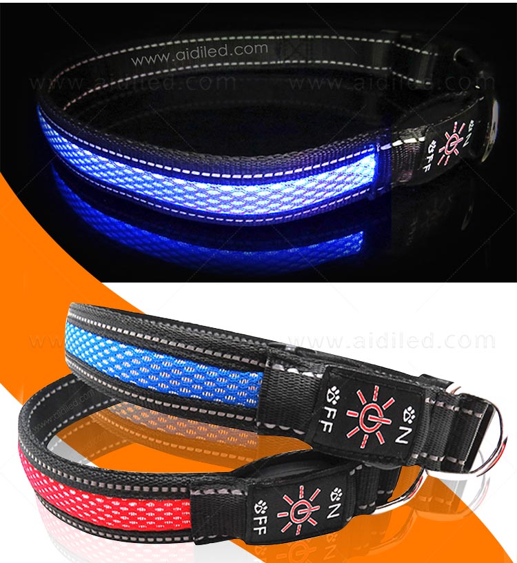 AIDI-Led Dog Collar Waterproof | Light Up Led Shining Dog Collar-5