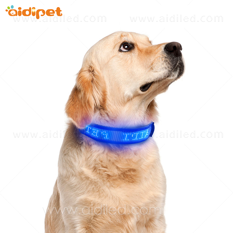 AIDI-Dog Collar Led Flashing Light, Bluetooth Remote Controlled-9