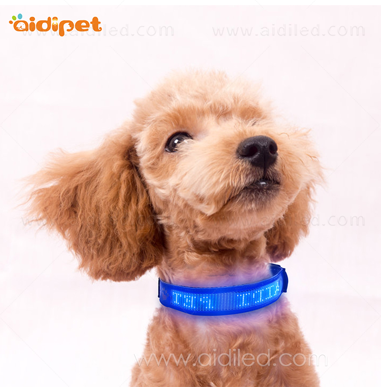 AIDI-Dog Collar Led Flashing Light, Bluetooth Remote Controlled-12