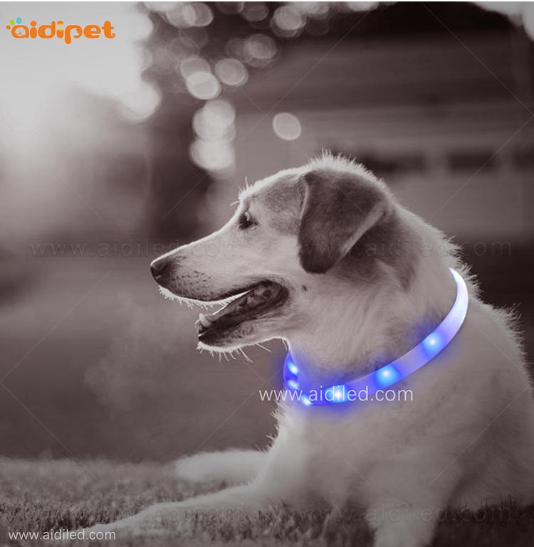 AIDI- Silicone Waterproof Rechargeable Flashing Led Dog Collar | AIDI-9