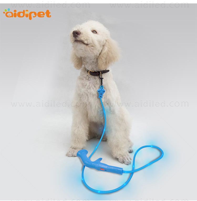 AIDI-Lighted Dog Leash Manufacture | Flat Led Pvc Dot Light Dog Leash-8