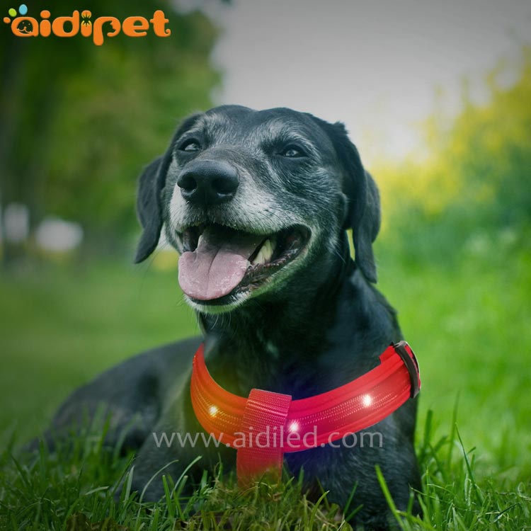 Colorful Soft Rechargeable Led Dog Harness AIDI-H2