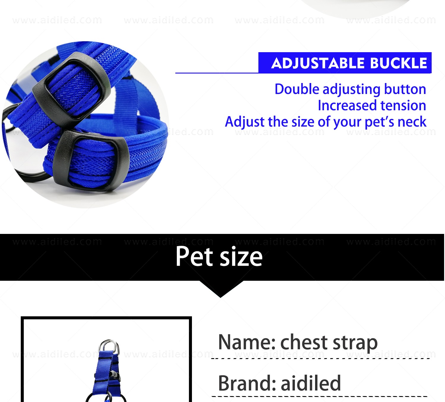 AIDI-Led Dog Harness | Colorful Soft Rechargeable Led Dog Harness-11