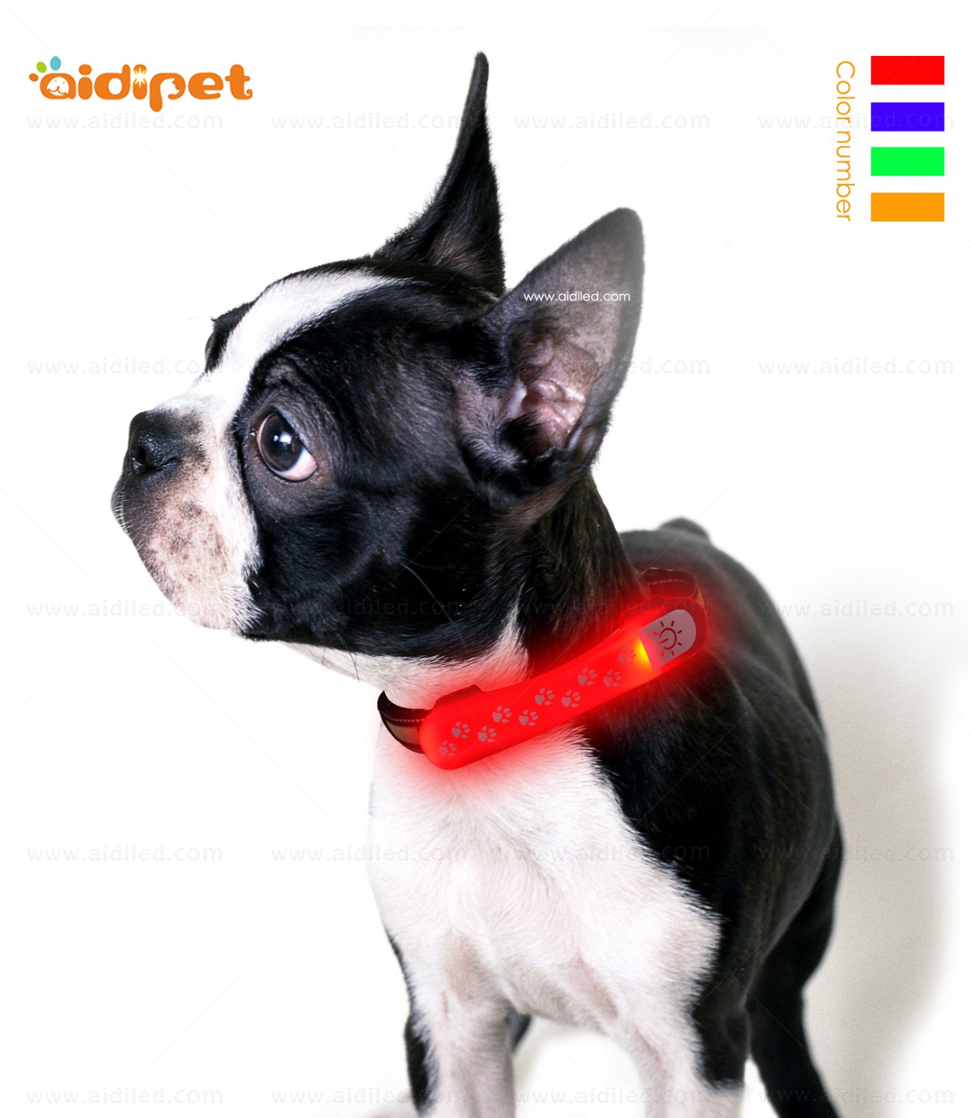 AIDI-Professional Pet Collar Accessories Flashing Dog Collar Light-2