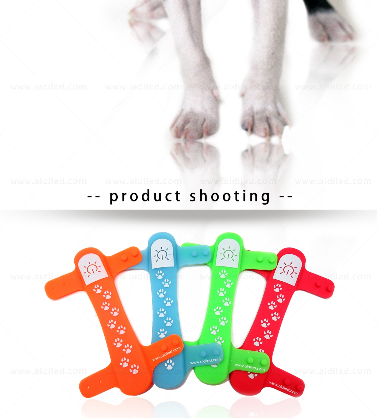 AIDI-Professional Pet Collar Accessories Flashing Dog Collar Light-3