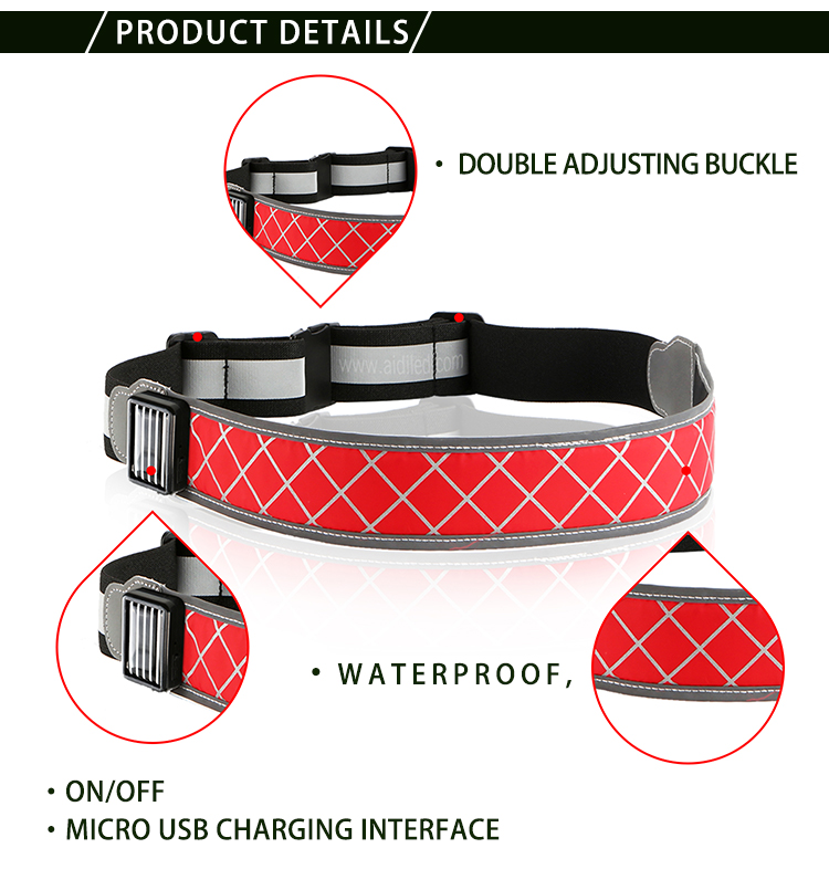 AIDI-Find Led Waist Belt Led Outdoor Sport Waist Belt For Safety-4