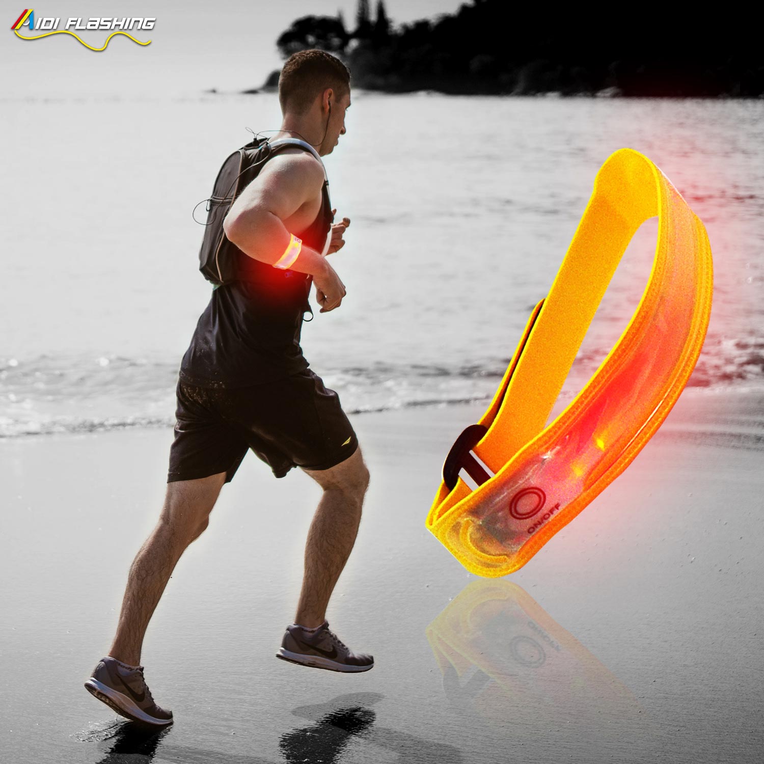 AIDI-Find Reflective Armbands Led Light Up Arm Leg Band For Sport-14